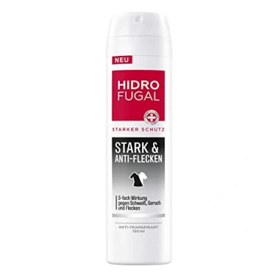 Image de Hidrofugal Spray déodorant puissant et anti taches (150 ml) contre la transpiration, les odeurs taches, transpirant l&#039;humidité des aisselles corporelles