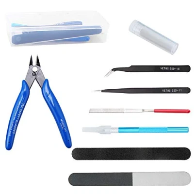 Image de WiMas 9 Pièces Gundam Modèle Outils Kit, Hobby Building Craft Set pour la Construction du de Base Réparation et Fixation