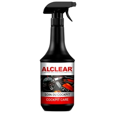 Image de ALCLEAR 721CP Cockpit Care, 1 000 ml, brillant soyeux pour un éclat luxueux et subtil sur tous les plastiques de l&#039;intérieur la voiture