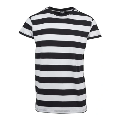 Image de Urban Classics Block Stripe TEE Tshirt imprimé, Homme, Taille: Large, Black/white