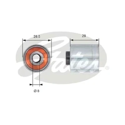 Image de GATES T42148 Poulie renvoi/transmission, courroie de distribution Tru Power AUDI: A3 3/5 portes, Sportback, A4 B6 Avant, VOLKSWAGEN: Touran I