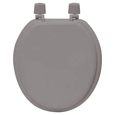 Image de EVIDECO Abattant WC rond en bois moulé marron taupe 4105165