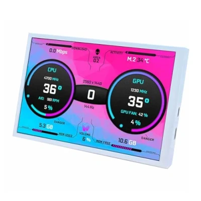 Image de VSDISPLAY 8 Pouces 1280x800 Mini HDMI IPS LCD Moniteur pour AIDA64 DIY CPU GPU Température Écran d&#039;ordinateur
