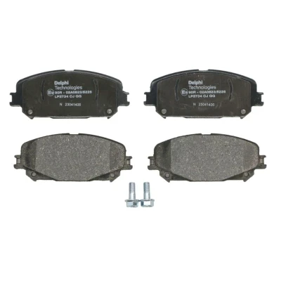 Image de DELPHI LP3734 Jeu de plaquettes frein non préparé pour indicateur d&#039;usure avec tôle anti bruit accessoires RENAULT: GRAND SCENIC 4, Megane 4