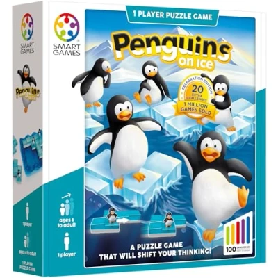 Image de smart games Penguins on Ice, Puzzle Game with 100 Challenges, 6+ Years