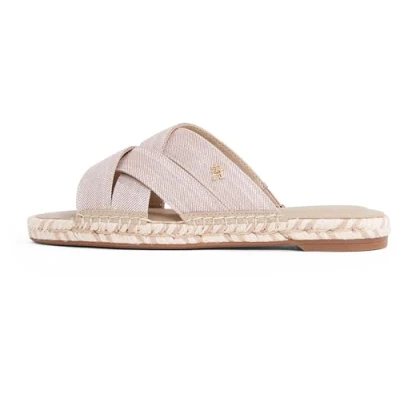 Image de Tommy Hilfiger Chambray Espadrilles, Femme, Taille: 41, Horseradish Textile
