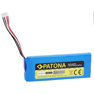 Image de PATONA Batterie Remplacement pour JBL 2017DJ1714 APJBLPUESE3 P5542100 P, 6000mAh 3,7V Li Polymère, Compatible avec Pulse 3 Haut Parleur Enceinte Bluetooth Speaker