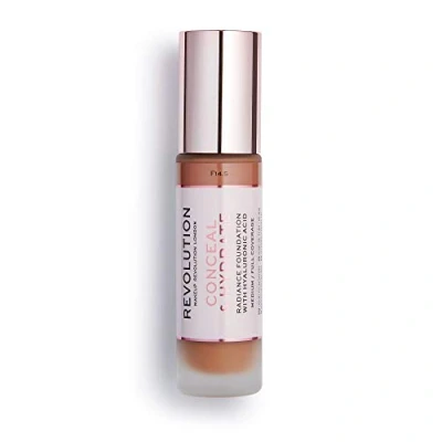 Image de Makeup Revolution, Fond de teint Conceal &amp; Hydrate, F14.5, 23ml