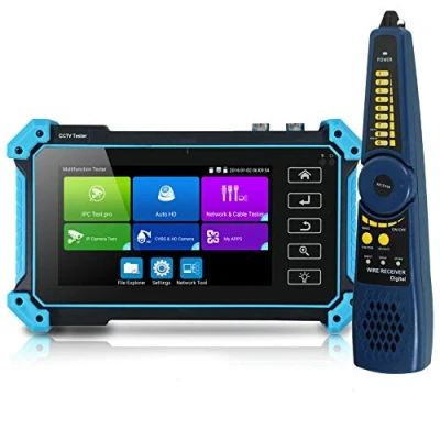 Image de 5 pouces wanglu coaxial HD CCTV Tester Moniteur 8MP AHD TVI CVI IP IPC5000 Plus HDMI VGA Entrée Analogique Test POE DC 12V Sortie, multicolore