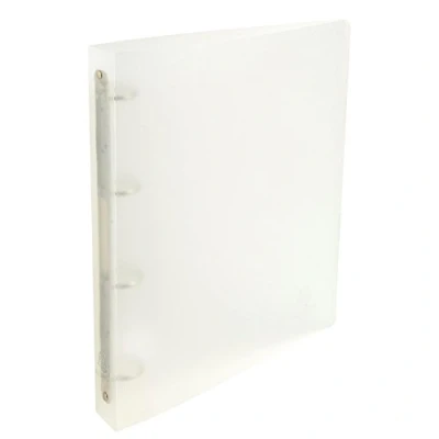 Image de Exacompta Réf. 51264E Carton de 10 classeurs semi rigides PP Chromaline 4 anneaux ronds 30 mm Dos 40 Dimensions extérieures : 32 x 26,8 cm Format à classer A4 Maxi Incolore