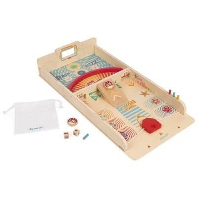 Image de Janod Jeu de palets en Bois Rétro Jeux Société Enfant d&#039;Adresse Apprentissage Stratégie et Concentration Certifié FSC Dès 6 ans, J02081