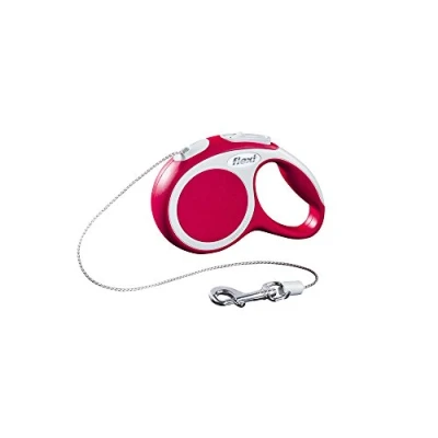 Image de Flexi Vario Laisse avec Cordon pour Chien Rouge 3 m Taille XS