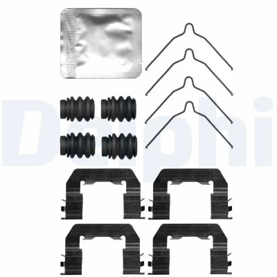Image de DELPHI LX0736 Kit d&#039;accessoires, plaquette de frein à disque