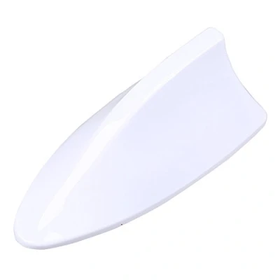 Image de Possbay Antenne D&#039;aileron de Requin Universelle Voiture avec AM FM Radio Signal Base étanche (Blanc)