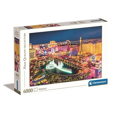 Image de Clementoni Puzzle Las Vegas 6000pzs Does Not Apply 6000 pièces Adulte fabriqué en Italie, 36528, Multicolour, One Size