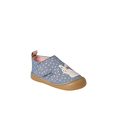 Image de VERTBAUDET Chaussons scratchés bébé en Toile imprimée Bleu Chambray 21