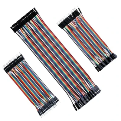 Image de Câble de raccordement 40 x 10 cm 20 mâle à femelle Female Pont fil 28AWG Pour Arduino M2M/F2M/F2F