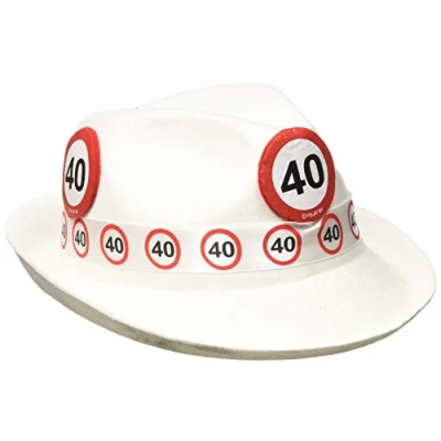 Image de Folat Chapeau Trilby Blanc 40e signalisation de