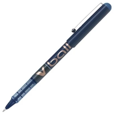 Image de PILOT Lot de 6 Stylos Roller Encre Liquide V BALL 10 Pointe Large Bleu