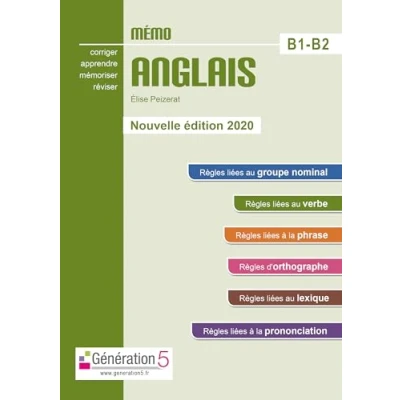 Image de Mémo anglais B1 B2 (lycée) édition 2020 Livre d’occasion Très bon