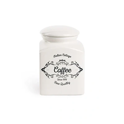 Image de Excelsa Fine Quality Pot de café, Céramique, Blanc Ivoire, capacité : 700 ML.700