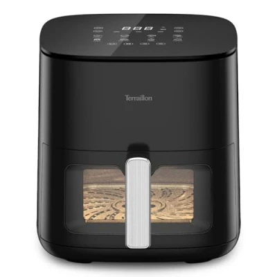 Image de TERRAILLON COOK&amp;FRY XL 7L Friteuse Sans huile à air 2300W Double Résistance pour une cuisson homogène PFAS 8 programmes 80C 200C Ecran LED tactile