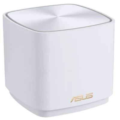 Image de ASUS ZenWiFi XD5 White Pack de 1 Système Wi FI 6 AX Mesh, Double Bande, 3000 Mbit/s, 230m2, AiProtection avec TrendMicro à Vie