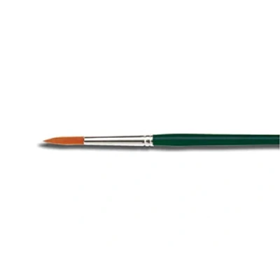 Image de Kreul 721008 Pinceaux universels Basic Synthetics en Poils de Nylon Fins, Ronds, Taille 8, pour l&#039;art, Les Loisirs, l&#039;école et la Grande consommation, 10113117, Green, Größe 8