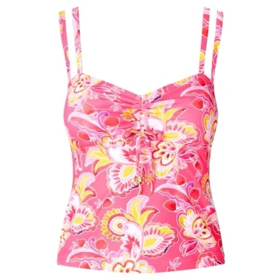 Image de Joe Browns Haut Tankini à Double Bretelles, Motif Cachemire Floral, Rose/Multicolore, 40 Femme