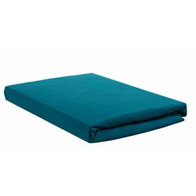 Image de Beddinghouse Drap Housse en Jersey 160TD avec Bonnets de 10 cm Vert foncé 70/80/90 x 200/210