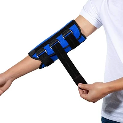 Image de Attelle de Coude, Support d&#039;attelle Nuit pour le Syndrome du Tunnel Cubital, Nerf Ulnaire, Stabilisateur Coude Fixe, s&#039;adapte aux Bras Gauche et Droit, Femmes, Hommes M