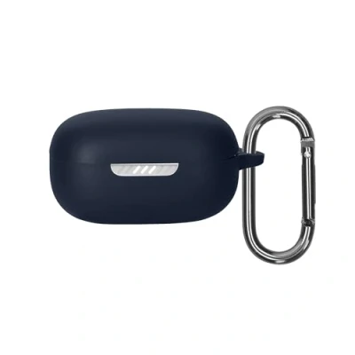 Image de kwmobile Housse pour écouteurs Compatible avec JBL Live Pro 2 TWS Coque de Protection en Silicone Bleu foncé
