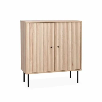 Image de Alice&#039;s Home Buffet de Rangement. Braga. Deux Portes. Une étagère. Haut. vaisselier. l 83.5 x 39 H 92.5cm
