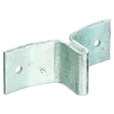 Image de Alberts 211554 Patte pour poteau de clôture en profilé T galvanisé à chaud 114 x 40 mm