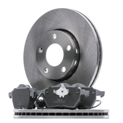 Image de MAPCO 47860 Disques et plaquettes de freins Essieu Avant ventilé contact signal d&#039;usure inclus AUDI: A4 B6 Avant, B7 Berline, oscaro