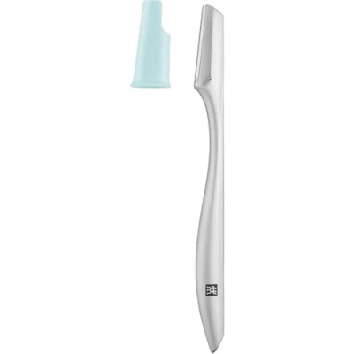 Image de ZWILLING rasoir facial avec lame de (Pour une élimination précise des poils du visage, Hygiénique et minutieux), Premium, Acier inoxydable, argent