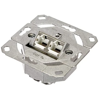 Image de Gira 245200 Prise réseau double encastrable IEEE 802.3 Cat.6A
