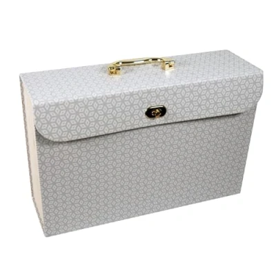 Image de Cathedral Products Trieur extensible chic géométrique à 19 poches avec accents dorés Organiseur de documents élégant Format A4