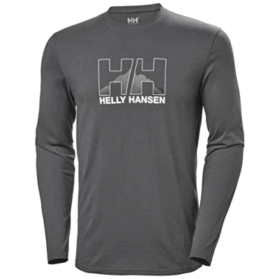 Image de Helly Hansen Pour des hommes Nord Graphic Longsleeve T Shir S Blanc et crème