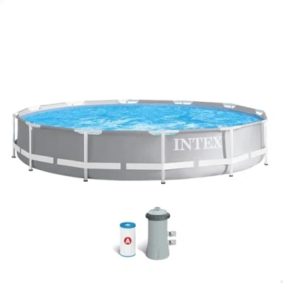 Image de Intex 26712NP Kit Piscinette Prism Frame Ronde Tubulaire (Ø)3,66 X (H)0,76M