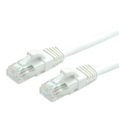 Image de VALUE Cordon LAN Cat 6 Component Level Câble réseau UTP Ethernet avec connecteur RJ45 blanc 3 m