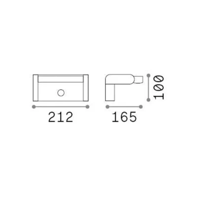 Image de Ideal Lux SWIPE Applique Murale Extérieure LED Intégrée PIR Gris 2000Lm 3000K IP54
