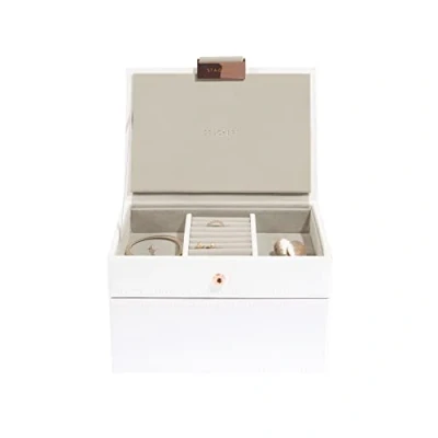 Image de Stackers Mini boîte à Bijoux en Blanc et Or Rose