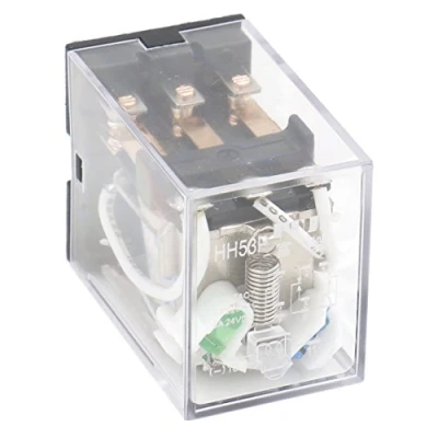 Image de Relais d&#039;Alimentation Polyvalent Heschen HH53P L 12 V DC Bobine 5 A 220 AC / 24 3PDT Terminaux à 11 Broches et Indicateur LED