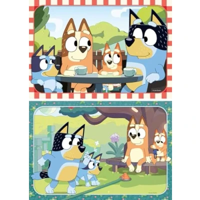 Image de Ravensburger Bluey 12004111 Puzzle pour Enfants à partir de 3 Ans, avec 2 x 12 pièces