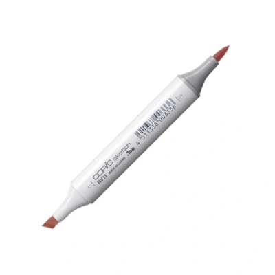 Image de COPIC Sketch RV11, Pink, Twin Marker avec Une Pointe de Largeur Moyenne et « Brush ».