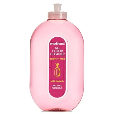 Image de Method Nettoyant Sol, Nettoie et Élimine les Taches, Efficace Pour Tous Types de Sols, Parfum Wild Rhubarb, Bouteille 739ml
