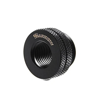 Image de Barrow Passe Cloison Double Filetage 1/4&quot; Noir TCDZS V1