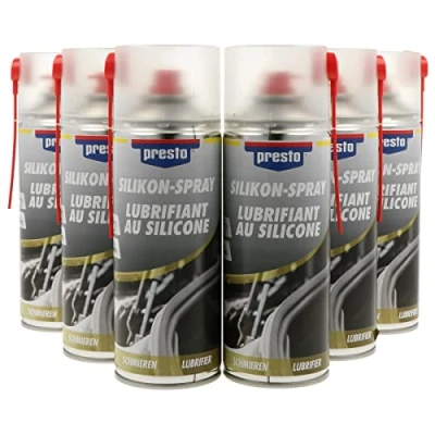 Image de Presto 540646 Sixpack Aérosol Silicone 400 ML LOT DE 6