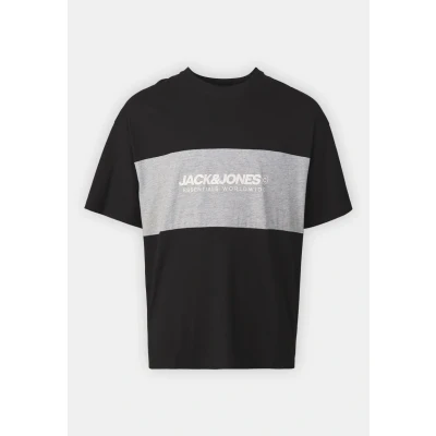 Image de Jack &amp; Jones Jjelegacy Blocking TEE Oneck Tshirt imprimé black, Homme, Taille: Medium, Black